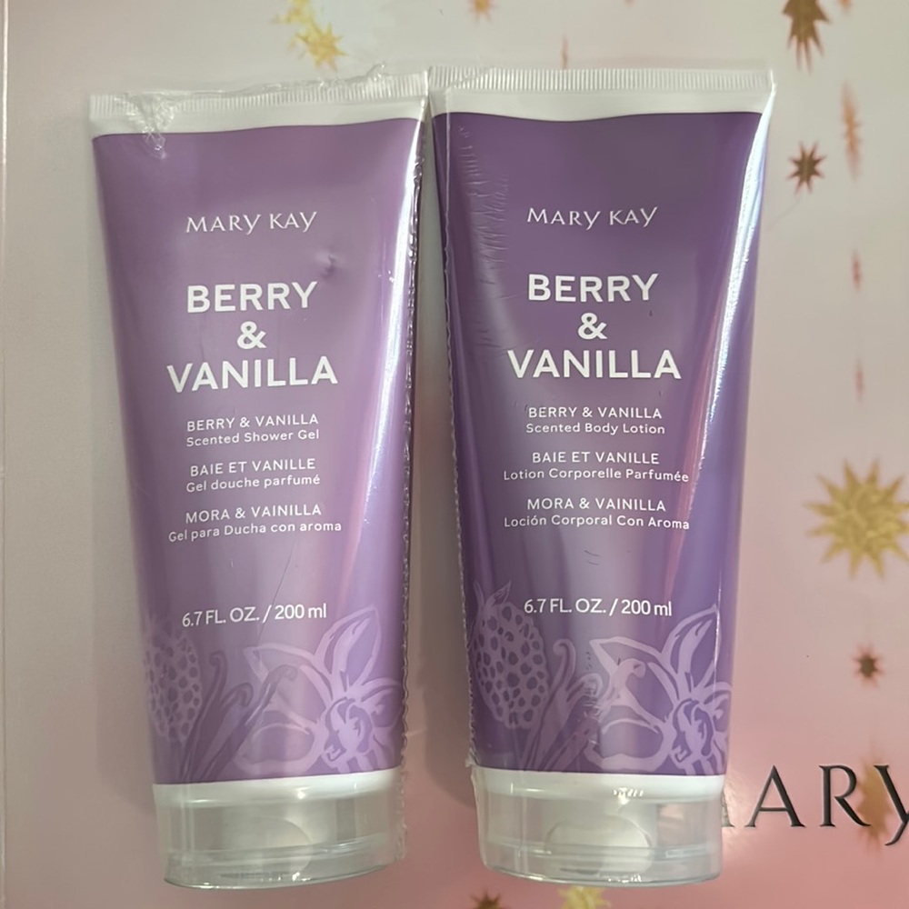 Mary Kay Berry & Vanilla Set Scented Body Lotion and Scented Shower Gel